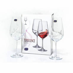 Set of glasses for red wine Crystalex Turbulence - 350ml, 2 pcs