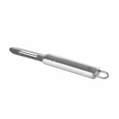 Peeler for fruits and vegetables, with longitudinal knife, stainless steel Imperial