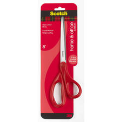 Household scissors 1408 Universal 20cm, stainless steel red