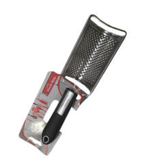 One-sided kitchen grater, stainless steel / plastic