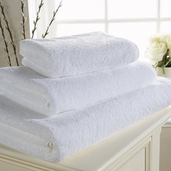 Банное полотенце белое, 100% хлопок, 50 x 90 см, 400 г / м2