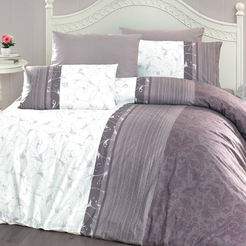 Bedding set 4 pieces Ranfors print Peitra purple