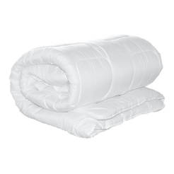 Lightweight microfiber duvet - white, silicone wool, 150 x 210 cm, 150 g / m2