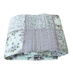 Double-sided bedroom blanket 150 x 220 cm Pale purple Romance