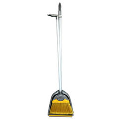 Broom set with spatula, plastic, with long handles