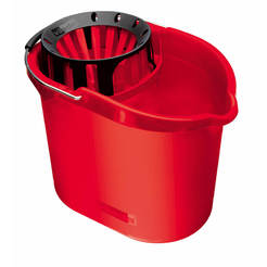 Plastic bucket with strainer for washing 10 l, oblong, Super