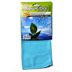 Microfiber cloth for glass 30 x 30 cm, blue
