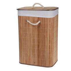 Laundry basket 40 x 30 x 60 cm folding bamboo