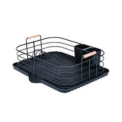 Dish dryer - 46.5 x 36 x 17 cm, black matt