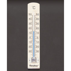 Room thermometer -40°C/50°C, 18 cm, glass/plastic