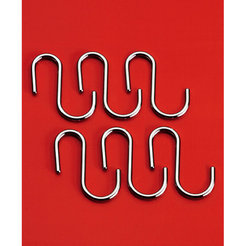 Set of hooks for hanging kitchen utensils 6 pcs., Chrome, Lonardo