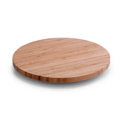 Rotating appetizer board tray Ф35 x 4 cm bamboo