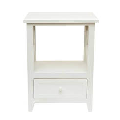 Lightweight wooden storage cabinet 40 x 30 x 55 cm with drawer TD165