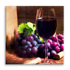 Glass picture for wall print glass 30 x 30 cm Grapes-1 Glasspik EX453