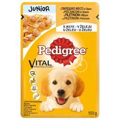 Puppy for puppies Junior Chicken Pedigree Pouch, 100 grams