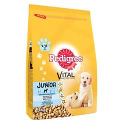 Сухой корм для мелких собак средних пород Junior Pedigree dry, 3,0 кг