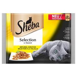 Pouch for cats Bird dishes Sheba cuisine Pouch, 4 x 85 grams