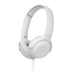 Headphones with microphone TAUH201WT, 32 mm neodymium acoustic diaphragms, color white