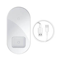 Безжично зарядно за телефан Magnetic CX11 - 15W Qi USB-C, бяло