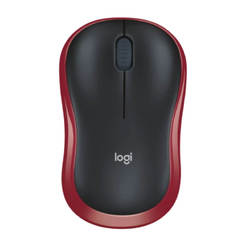 Mouse wireless M185 Red 1000DPI/ red black LOGITECH