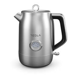 Electric kettle KT500X, 2200W, 1.7l, t°data, inox, TESLA