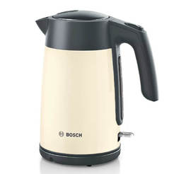 Electric kettle for water 1.7l, 2400W body stainless steel cream color TWK7L467