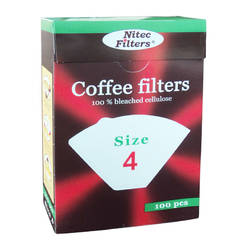 Paper coffee filter №4, box 100 pcs.