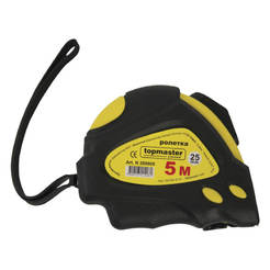 Magnetic tape measure 5 m x 19 mm double stop TOPMASTER