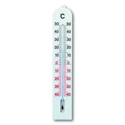 Plastic thermometer 400x68mm for external and internal conditions