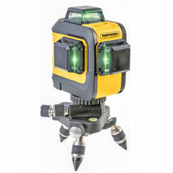 Laser level TMP 3D - up to 30 m, three beams, IP54, with accessories