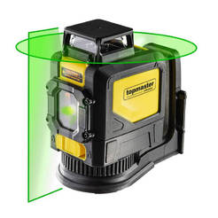 Laser level with cross lines 40m, green laser, IP54, 1X3D
