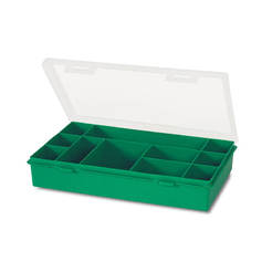 Tool organizer box №12-11, 11 sections Green 290 x 195 x 54mm TAYG