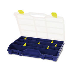 Blue suitcase organizer with 21 sections, 378 x 290 x 61mm TAYG
