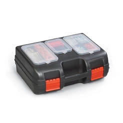 Tool case with organizer for accessories and consumables 405 x 300 x 155 mm