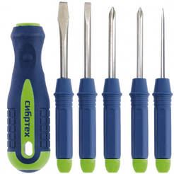 Screwdriver with replaceable bits - CrV, 5 pcs. tips