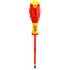 Insulated screwdriver VDE 1000V, straight 3.5 x 100 mm, two-component handle
