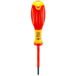 Insulated screwdriver VDE 1000V, cross PH0 x 60 mm, two-component handle