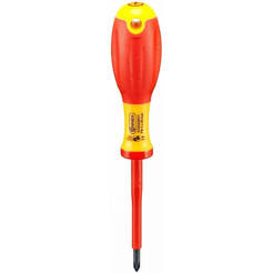 Insulated screwdriver VDE 1000V, cross PH1 x 80mm with two-component handle