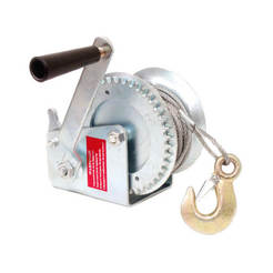 Portable hand winch with rope 500 kg