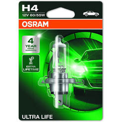 Автомобильная лампа H4 Ultra Life - 12 В / 55 Вт, увеличенный срок службы