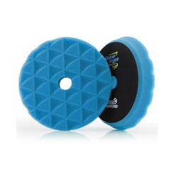 Velcro polishing sponge - Ф 150 х 25 mm, medium hard, blue