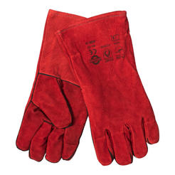 Ръкавици от телешка кожа W1/15 с подплата, червени
