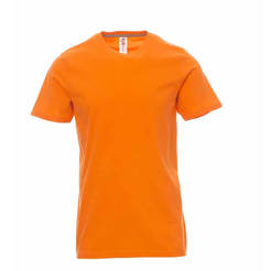 Тениска 100% памук - размер L, цвят оранжев, Sunset