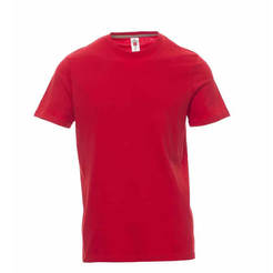T-shirt 100% cotton - size L, color red, Sunset