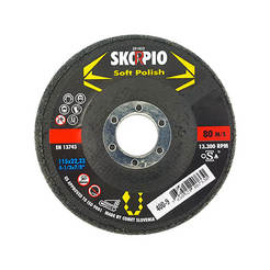 Metal polishing disc 115 x 22.2mm, fine, C 400 Soft Polish