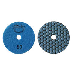 Diamond pad velcro for dry polishing f100mm grit 50