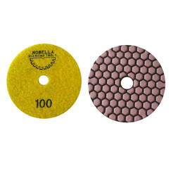 Алмазный диск на липучке для сухой полировки f100мм зернистость 100