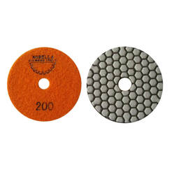 Алмазный диск на липучке для сухой полировки f100мм зернистость 200