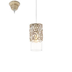 Hanging luminaire - Pendant lamp CARDIGAN Ф120 х 1100mm, 1 х 60W, E27 brown patina