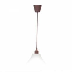 PVC pendulum 1 x E27, 40W, brown